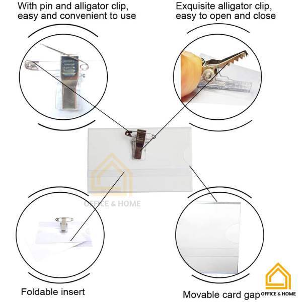 ป้ายชื่อติดหน้าอก-พร้อมเข็มกลัด-คลิปหนีบ-กล่อง50-ชิ้น-ป้ายชื่อ-pvc-พนักงาน-kippy-คิปปี้