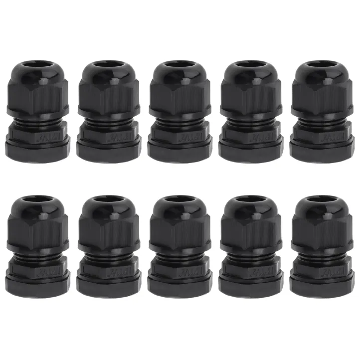 10pcs 1/2 Inch NPT Cable Gland IP68 Nylon Strain Relief Waterproof ...
