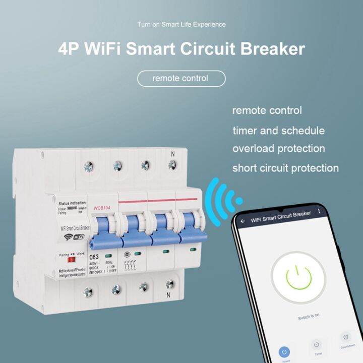 three-phase-circuit-breaker-industrial-remote-control-mcb-timing-with-amazon-alexa-echo