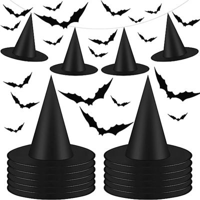 1pc Witch Hats Adult Masquerade Costume Pointed Caps Props Decoration