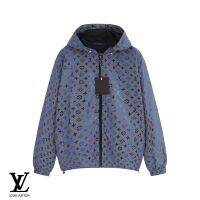 LV แฟชั่นใหม่สีสันเรืองแสงสะท้อนแสงคนรักแจ็คเก็ตเสื้อกันลม