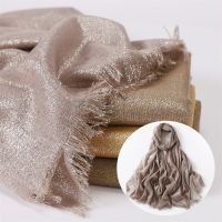 《Miki Xinyuan》23 ColorsLurex Glitter Shimmer Fringe Viscose ผ้าพันคอ Muebufandashijab Cap