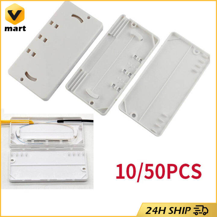 50pcs Drop Cable Protection Box Optical Fiber Protection Box Heat