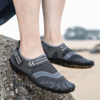 Men Women Elastic Breathable Wading Shoe Uni Beach Upstream Antiskid Water Shoe Quick-Dry Barefoot Comfortable Surf Aqua Shoe