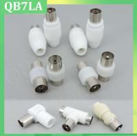 QB7LA shop RF TV male to Male Female to Female Plug Jack angel socket cable Connector Converter for Antennas TV Aerial Coaxial Adapter