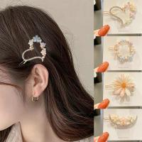 【YF】✷✜❀  Rhinestone Hairpin Barrette Children Hair Korean Side Top Clip Accessories 2022 Fashion