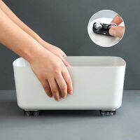 【CW】4 Pcs Self-Adhesive Mini Caster ล้อสำหรับกล่องเก็บลูกรอกถังขยะ Universal Home Silent Heavy Duty Mini Caster ล้อ