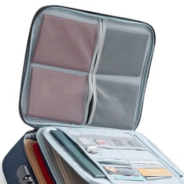 important-file-pocket-holder-document-organizer-box-oxford-waterproof-document-storage-bag-with-safe-code-lock
