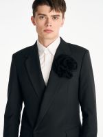 P.MITH - SS23 Black Wool-Blend Suit Jacket