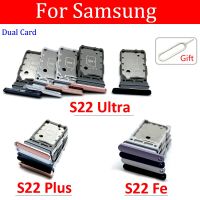 Original Dual Card SIM Card Holder Tray Chip Drawer Slot Holder Adapter Socket For Suitable For Samsung Galalxy S21 Fe S21 Plus Ultra + Pin