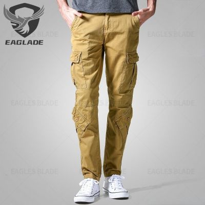 Eagblade กางเกงคาร์โก้ยุทธวิธี สําหรับผู้ชาย 2172.28-40.สีกากี