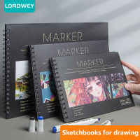 LORDWEY 4พัน8พัน16พันข้น S Ketchbooks สำหรับการวาดภาพร่างหนังสือนักเรียนศิลปะจิตรกรรมวาดสีน้ำหนังสือกราฟฟิตีสำนักงานเครื่องเขียน