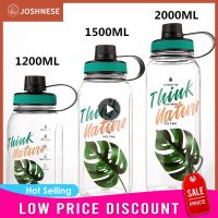 Water Cup Outdoor 1200/1500/2000Ml Sports Bottles Bpa Free Transparent Plastic Large Capacity Water Bottle For Drink Creative