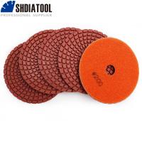 SDIAOOL 5pcs 4 200 Diamond Flexible Wet Polishing Pads For Tile Marble Ceramic Terrazzo Stoneware Dia100mm Sanding Disc