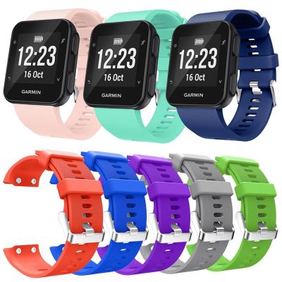 ✒◑◆ สายนาฬิกาสำหรับผู้เบิกทาง Garmin 35 สมาร์ทวอทช์วงซิลิโคนอ่อนนุ่มสร้อยข้อมือสายสำรองสายรัดข้อมืออุปกรณ์เสริมสายนาฬิกา