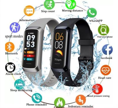 🔥Gratis Ongkir + ปลาค็อด🔥เครื่องวัดการนอนหลับอัตราการเต้นของหัวใจความดันโลหิต C60 ECG นาฬิกาข้อมือผู้หญิงสมาร์ทวอท์ชของผู้ชายสำหรับ Apple Huawei สมาร์ทวอท์ชนาฬิกาออกกำลังกายอัจฉริยะ