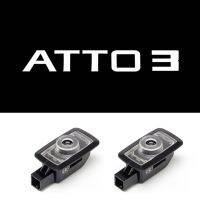 สำหรับ BYD ATTO3หยวนบวกกับประตูการฉายเลเซอร์โปรเจคเตอร์ HD โคมไฟต้อนรับโคมไฟสร้างบรรยากาศอุปกรณ์ตกแต่งรถยนต์ Hiasan Mobil