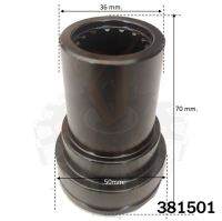 ข้อต่อเพลากลาง,ข้อต่อเพลากลางตัวหน้า ยาว= ยันมาร์ YANMAR รุ่นEF453T,EF494T,EF514T(198133-13340)13ฟัน 25mmx57mm