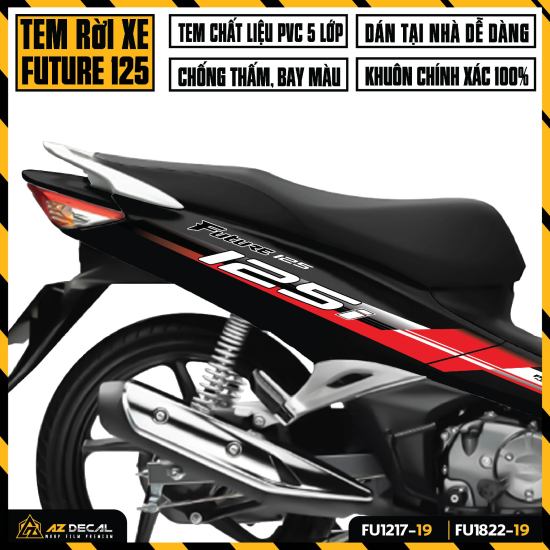 Tem xe future 125i đời 2012 - 2022 thiết kế đẹp fu - ảnh sản phẩm 4