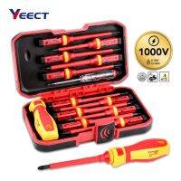 Electrician Repair Tools Kit 13pcs 1000V Changeable Insulated Screwdrivers Set with Magnetic Slotted Phillips Pozidriv Torx Bits Drills  Drivers