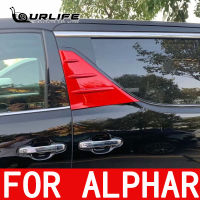 สำหรับโตโยต้า Alphard VELLFIRE 30 2016 2017 2018 2019 2020สีแดงสีดำหน้าต่าง C เสาโรยหน้าปั้นจดจ้องออโต้คาร์อุปกรณ์เสริม