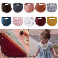 ◄ D7YD Soft Cotton Bandana Muslin Absorbent Saliva Towel Toddler Drool Scarf Newborn Burp Cloth for Unisex Boys Gifts Drooling