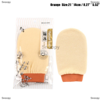 Snoopy Shower Spa exfoliator ถุงมืออาบน้ำสองด้าน Body cleaning Scrub Dead Skin removal