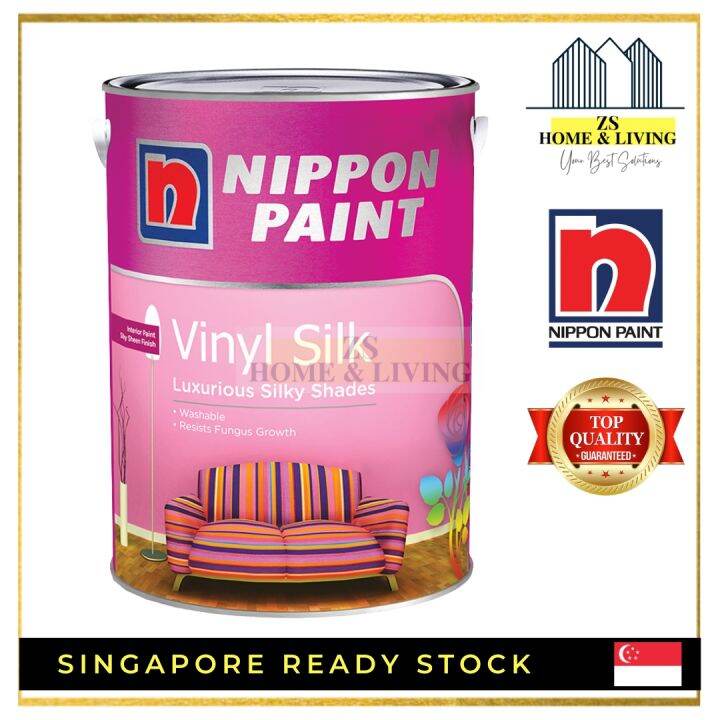 NIPPON PAINT VINYL SILK 5L Lazada Singapore
