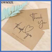 OWMXZL 30PCS ของขวัญ สำหรับธุรกิจขนาดเล็ก การ์ดสต็อก การ์ดกระดาษคราฟท์ แสดงความขอบคุณ โปสการ์ด andquot;ขอบคุณสำหรับการสั่งซื้อandquot; ป้ายอวยพร