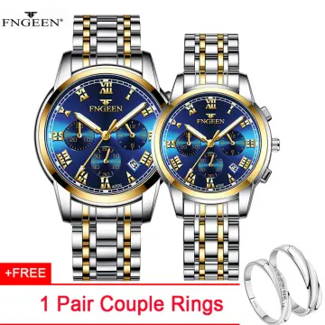 Watches Couple Gold, Couple Watch Hot Sale