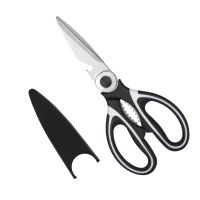 Stainless Steel Kitchen Scissors Multi-function Chicken Bone Scissors Bottle Opener Kitchen Scissors Thickened Panda Walnut Clip