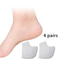 8Pcs Heels Protectors Shoes Insert Insoles Heel Cups Cushions Shockproof Protective Sleeves Socks Foot Guard Pads for Unisex Shoes Accessories