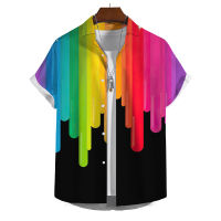 RF studio เสื้อเชิ้ตแขนสั้นลําลอง พิมพ์ลาย Gay Love Lesbian Pride สีรุ้ง แฟชั่นสําหรับผู้ชาย และผู้หญิง 2023