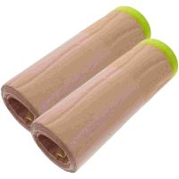 2 Rolls Washi Tape Making Paper Wall Covering Pre-taped Masking Kraft Brown Drawing Film