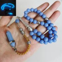 Man Tasbih หินเรืองแสงในสีเข้ม Perline Di Preghiera Musulmane Islamic Eid Ramadan Guality ของขวัญ Rosario 33 66 99ลูกปัดเรืองแสง Tasbih Sibha