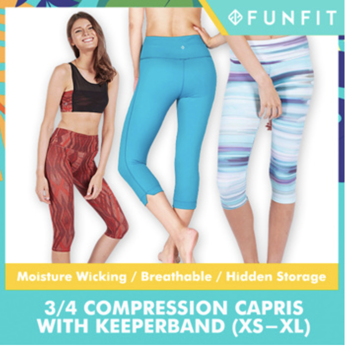 FUNFIT Define Intensity 3/4 Capris With Keeperband