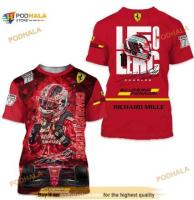 Charles Leclerc Ferrari2023  F1 Fan 3D Shirt