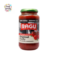 Ragu Bolognese Original Chunky Pasta Sauce 500g รากู ซอสโบโลเนสก้อนดั้งเดิมซอสรับประทานกับเส้นพาสต้า 500g