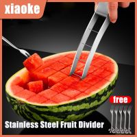 Watermelon Cutter Knife 304 Stainless Steel Multifunctional Fruit Divider Convenient Watermelon Spoons Cutter Kitchen Accessorie Graters  Peelers Slic