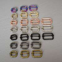 15mm/20mm/25mm/30mm 1 Pcs Slider Adjustable Buckle Handbag Strap Slider Adjuster Belt Buckles For Bag DIY Accessories