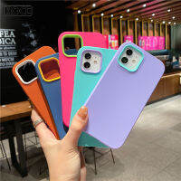 เคสโทรศัพท์ซิลิโคนนิ่ม3 In 1,เคสสีลูกกวาดสำหรับ iPhone 13 12 11 Pro Max XR XS Max X 7 8 Plus SE2020 13Pro