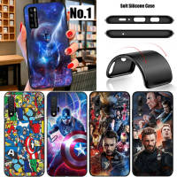 SFG68 Marvel Captain America อ่อนนุ่ม High Quality ซิลิโคน TPU Phone เคสโทรศัพท์ ปก หรับ Huawei Nova 7 SE 5T 4E 3i 3 2i 2 Mate 20 10 Pro Lite Honor 20 8x