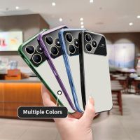 เคสสำหรับ Realme C51 C53 Narzo N53 RealmeC51 RealmeC53 NarzoN53 4G 2023 2022ฝาหลังอ่อนนุ่ม TPU ยืดหยุ่นชุบกล้องติดกันชนเลนส์ปกป้องโปร่งใส