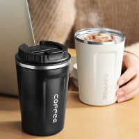 380510ML แก้วกาแฟสแตนเลส Leak-Proof Thermos Travel กระติกน้ำสูญญากาศความร้อนฉนวนถ้วยนมชาขวดน้ำ RR2187