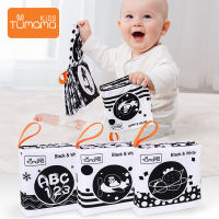 3PCS Baby Cloth Books Early Learning Educational Toys Black White Soft Cloth Tear not bad Books Cartoon Animal Infant Toys