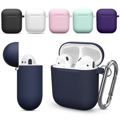 Silicone Protective Case For Apple AirPods 2/1 Wireless Bluetooth Earphones Accessories For AirPods 1/2 Cover Charging Box Bags Wireless Earbud Cases