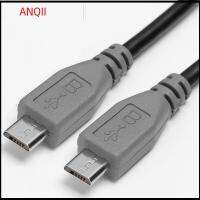 ANQII แท็บเล็ตโทรศัพท์ 5 พิน ตะกั่ว อะแดปเตอร์ ชายไปชาย สายดาต้า OTG ไมโคร USB เป็นไมโคร USB