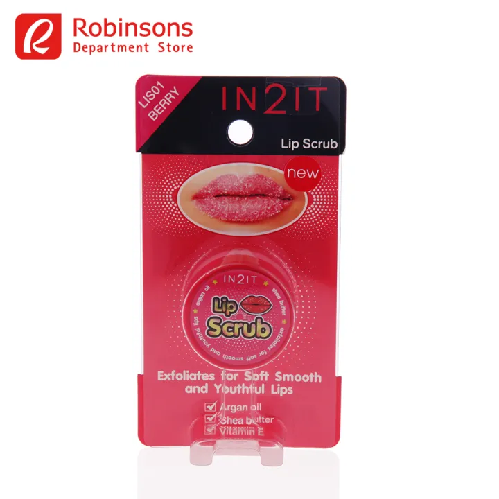 IN2IT Lip Scrub Berry Lazada PH