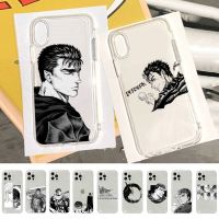 [LWF HOT] ฮ็อตคอนโทรล✁Berserk Guts กรณีโทรศัพท์อะนิเมะสำหรับ iPhone 11 12 13 Mini Pro XS MAX 8 7 6 6วินาทีบวก X 5วินาที SE 2020 XR กรณี