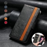 Fashion Business Leather Splicing Side Buckle Case For Samsung Galaxy Z Fold 4 case Etui Z Fold 3 With Card Holder Wallet Cover